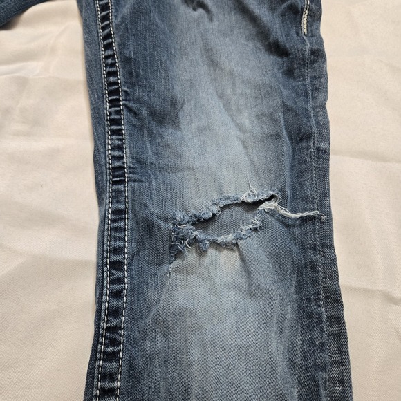 VIGOSS Denim Jeans The Dublin Boyfriend Blingy Women's Sz 7-8 / 28 Embroidered - Picture 8 of 11